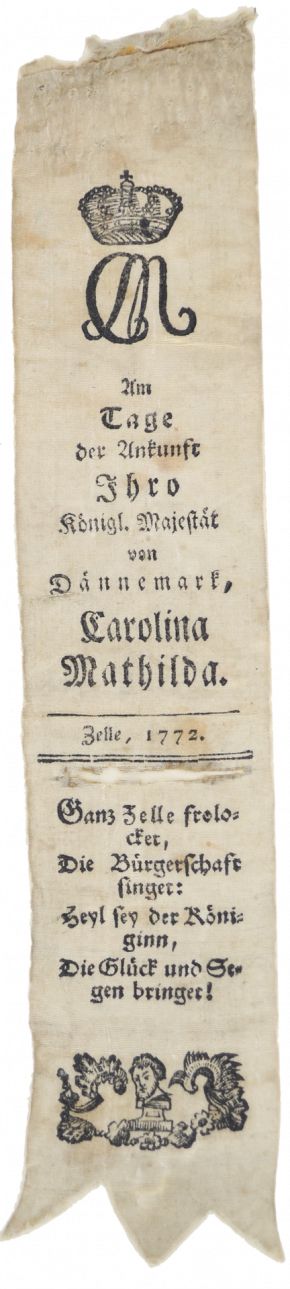 Mit angesteckten Vivatbändern begrüßten die Bürger die 1772 in Celle einziehende Königin Caroline Mathilde – in der Hoffnung, dass königlicher Glanz Wirtschaft und Kultur der einstigen Residenzstadt wiederbeleben würde.